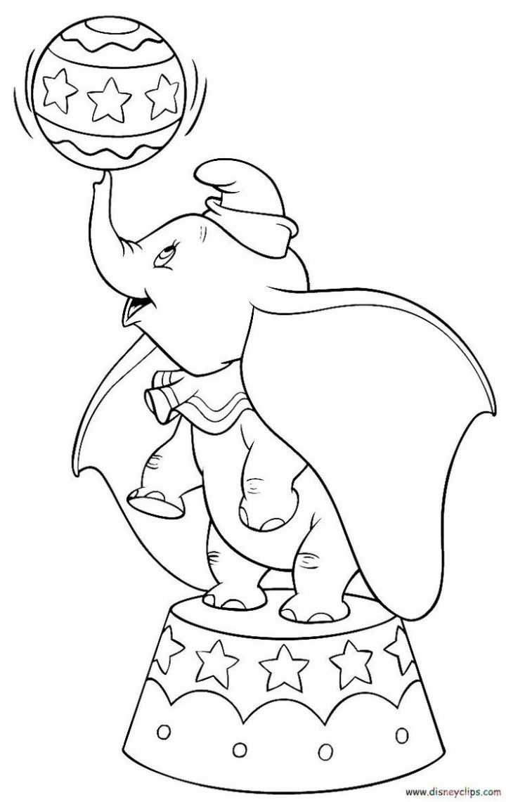 Dumbo Coloring Pages intérieur Dessin Dumbo