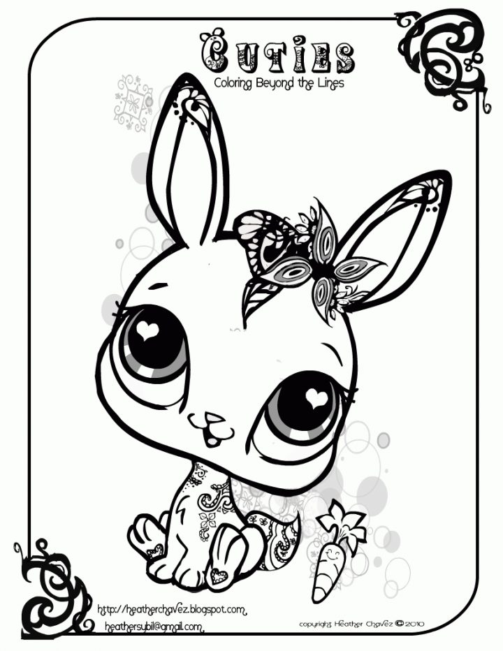 Dvd Littlest Pet Shop Et Coloriages | Bunny Coloring Pages dedans Dessin De Petshop