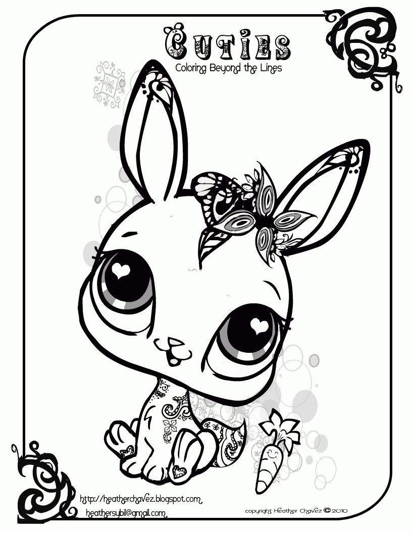 Dvd Littlest Pet Shop Et Coloriages | Bunny Coloring Pages dedans Dessin De Petshop