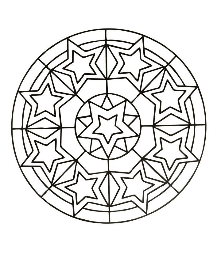 √ Coloriage Mandala À Imprimer Gratuit Facile | Mandala Lion destiné Mandala À Imprimer Facile