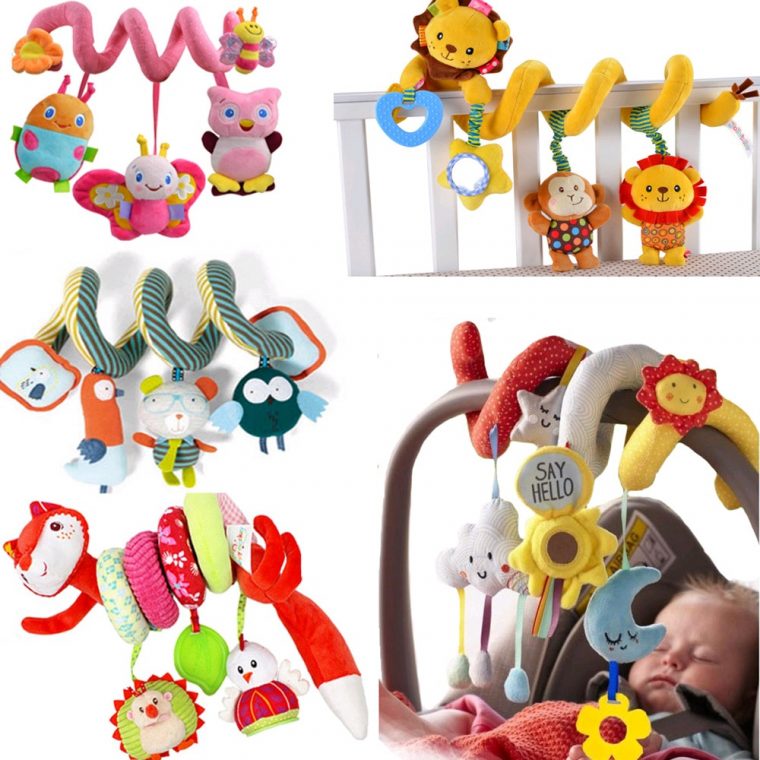 €5.88 21% De Réduction|Nouveau Né Bébé Hochet Jouets Lit De Berceau Spirale  Bébé Jouets Siège De Voiture Suspendu Éducatif Bebe Bell Mobile Jouet Pour tout Jouet Pour Voiture Bébé