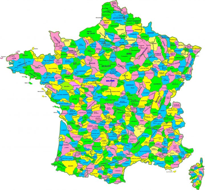 E7125Db Carte France Region | Wiring Resources dedans Carte De Region De France