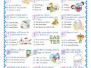 Easter-Quiz | Vocabulaire Anglais, Éducation, Quiz intérieur Quizz Pour Maternelle