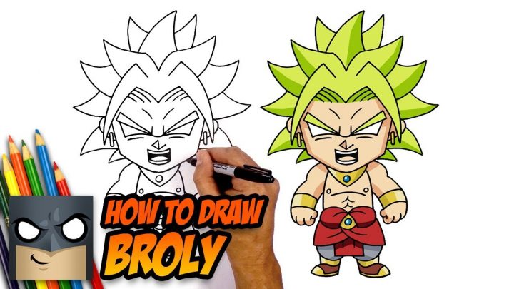 Easy Dragon Ball Z Drawings Broly dedans Dessin Animé De Dragon Ball Z