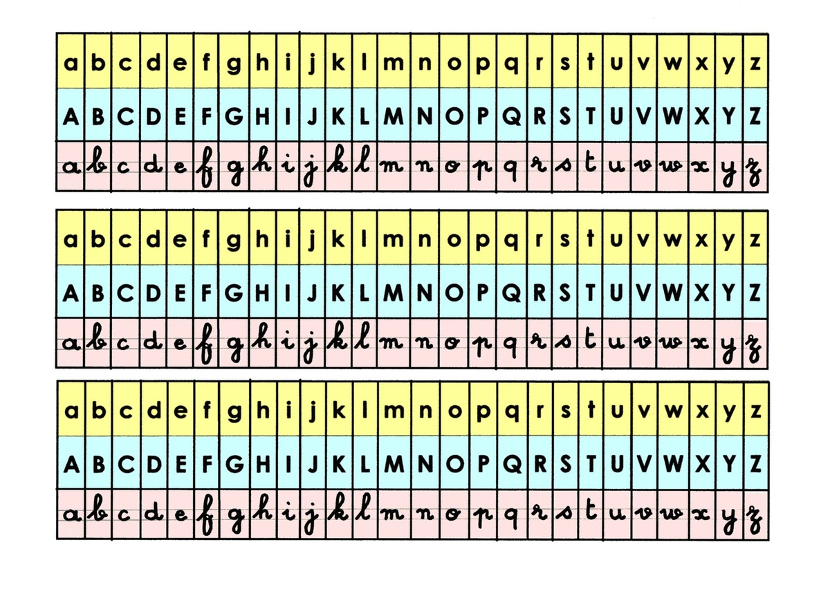 Ebook] Alphabet Majuscule Cursive serapportantà Modele Alphabet Majuscule