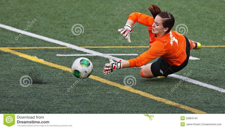 Économies De Boule De Gardien De Femmes Du Football De Jeux avec Jeux De Gardien