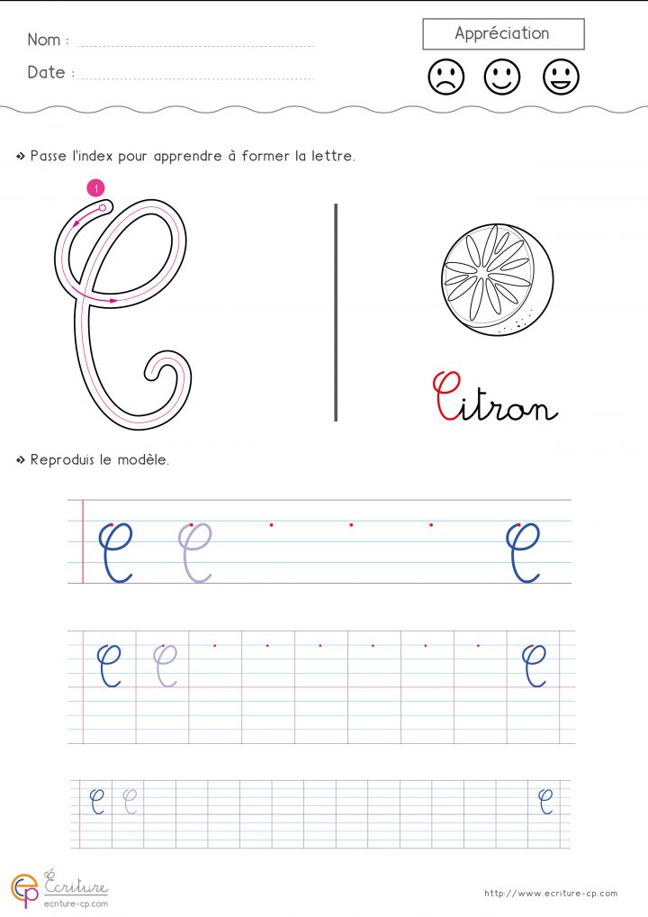 Écrire La Lettre C Minuscule Et Majuscule Cursive Cp Ce1 dedans Apprendre A Ecrire Les Lettres En Minuscule