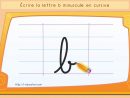 Écrire L'alphabet : Apprendre À Écrire La Lettre B Minuscule En Cursive à Comment Écrire Les Lettres De L Alphabet Français