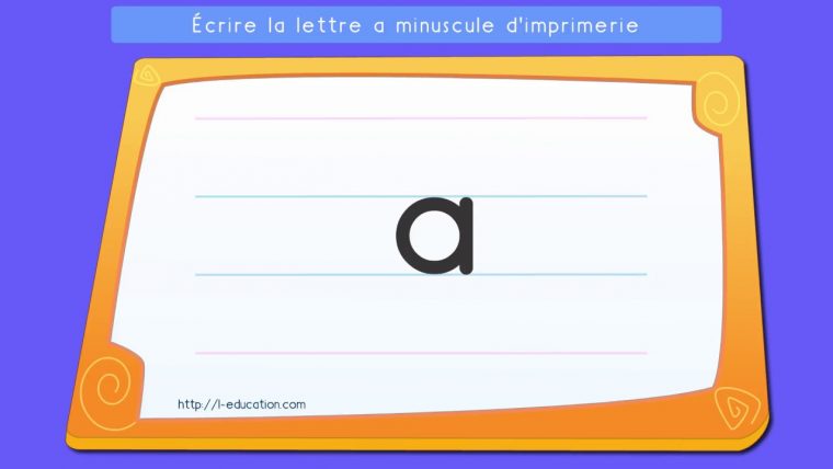 Écrire L'alphabet Script: Apprendre À Écrire La Lettre A Minuscule En Script intérieur Apprendre À Écrire L Alphabet