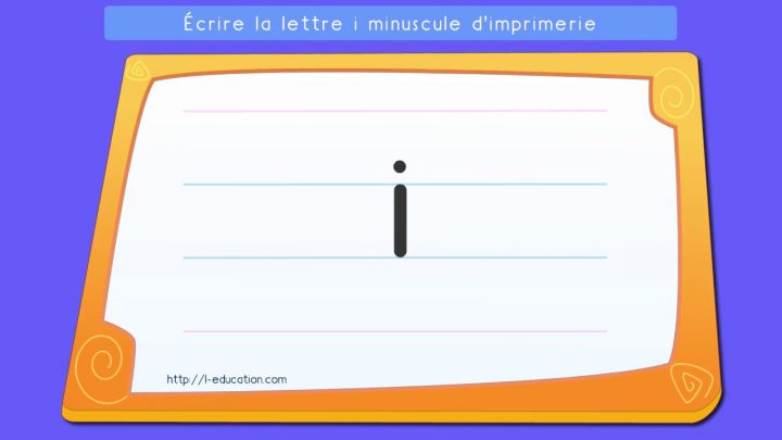 Écrire L'alphabet Script: Apprendre À Écrire La Lettre I Minuscule  D'imprimerie tout Apprendre À Écrire L Alphabet En Maternelle