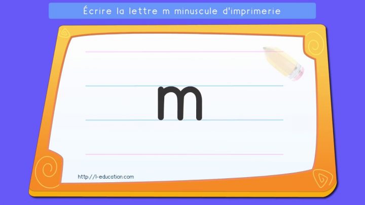 Écrire L'alphabet Script: Apprendre À Écrire La Lettre M Minuscule  D'imprimerie concernant Alphabet En Script