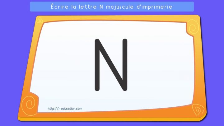 Écrire Les Lettres Capitales: Apprendre À Écrire La Lettre N En Majuscule  D'imprimerie concernant Apprendre A Ecrire Les Lettres En Majuscule