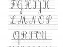 Ecrire Les Lettres Cursives En Majuscules | Majuscule dedans Modele Lettre Alphabet