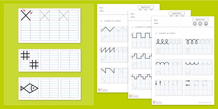 Écriture Cp Ce1 | Exercice D'écriture Cp Ce1 À Imprimer à Cahier D Écriture Cp Gratuit À Imprimer