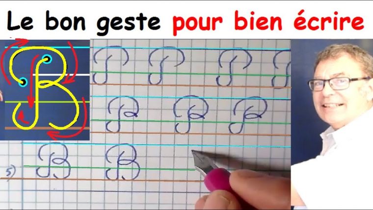 Ecriture Cursive Française Au Cp Ce1 Ce2 : La Lettre Majuscule B dedans Exercice D Écriture Ce2