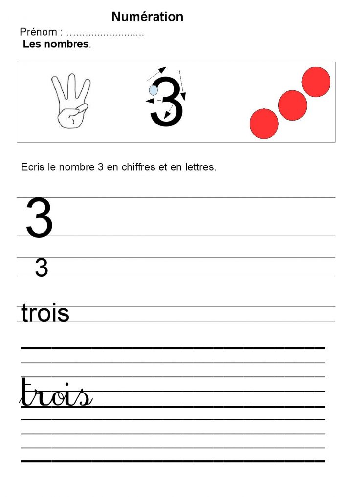 Écriture Des Nombres De 1 À 5 Maternelle,compter,dénombrer avec Écriture Chiffres Maternelle