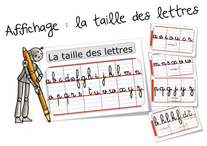 Ecriture : La Taille Des Lettres | Bout De Gomme concernant Alphabet Français Écriture