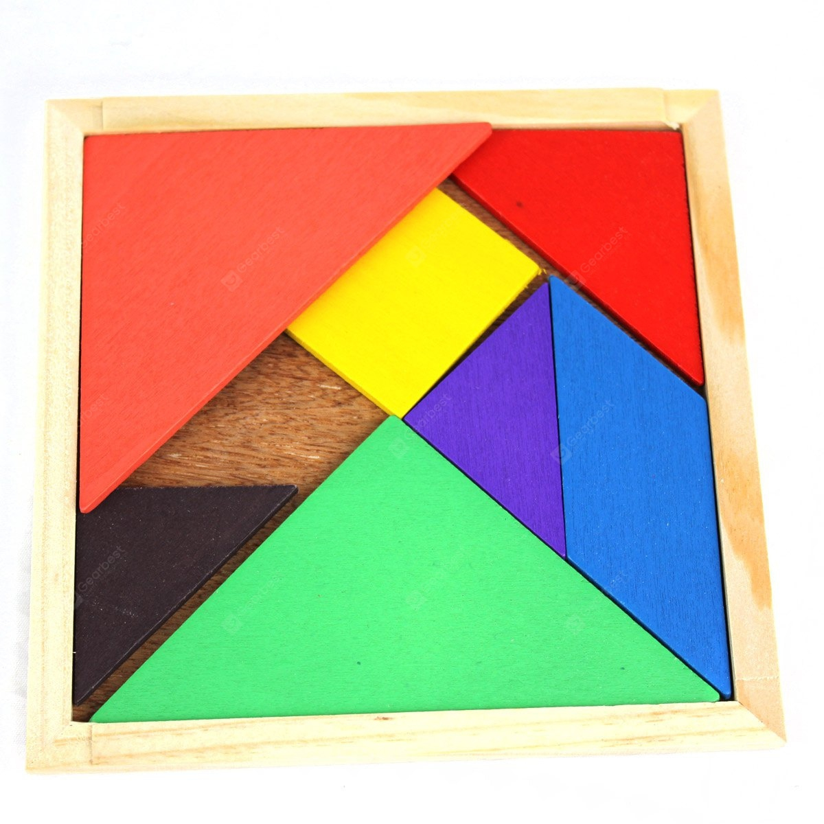 Educational Wooden Tangram Toy Simple Jigsaw Puzzle For Animal Boat Human concernant Tangram Simple 