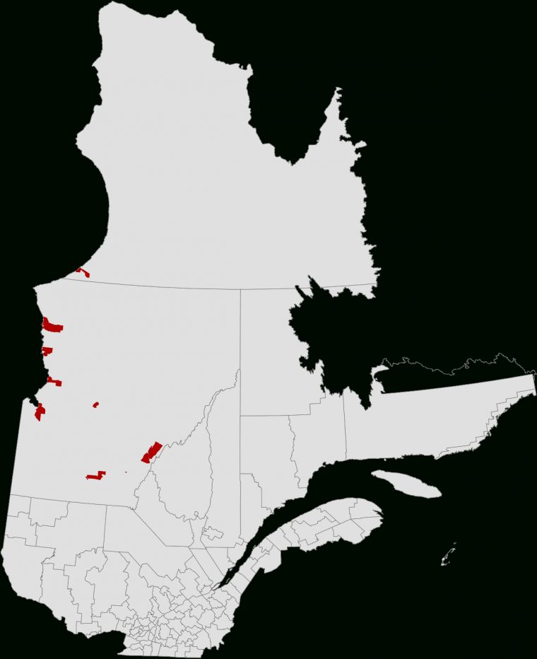 Eeyou Istchee — Wikipédia intérieur Carte Des Régions Vierge