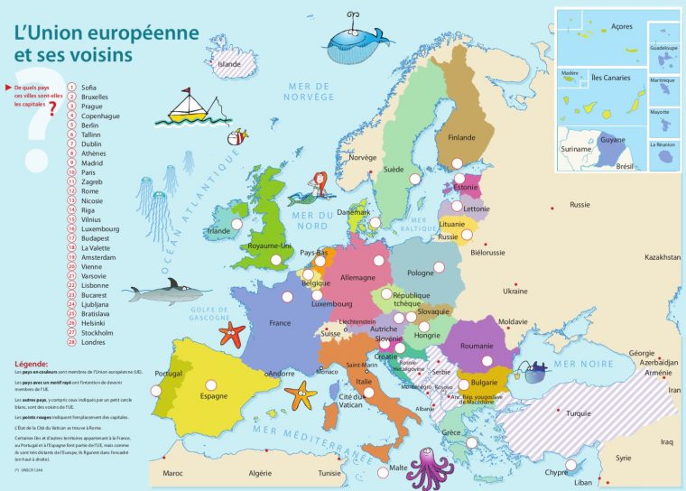 Élections Européennes : Trois Indices Pour Le Quiz Du Mois dedans La Carte De L Union Européenne