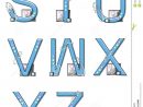 Éléments De Modèle D'alphabet S À Z Illustration Stock tout Modèle D Alphabet