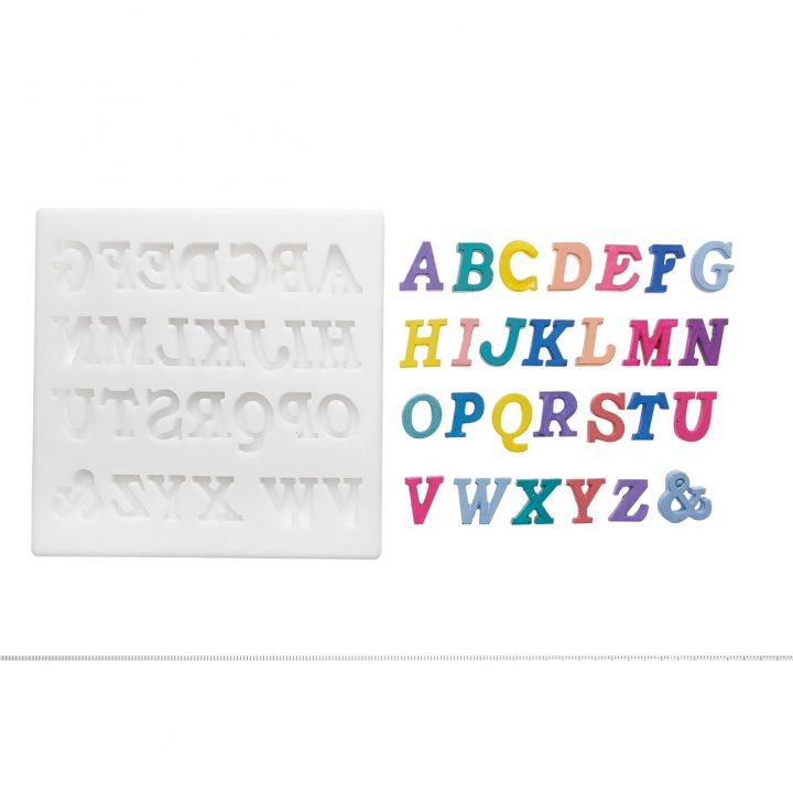 Empreinte Silicone – Alphabet Majuscule (Modèle 1) En Vente serapportantà Modele Alphabet Majuscule