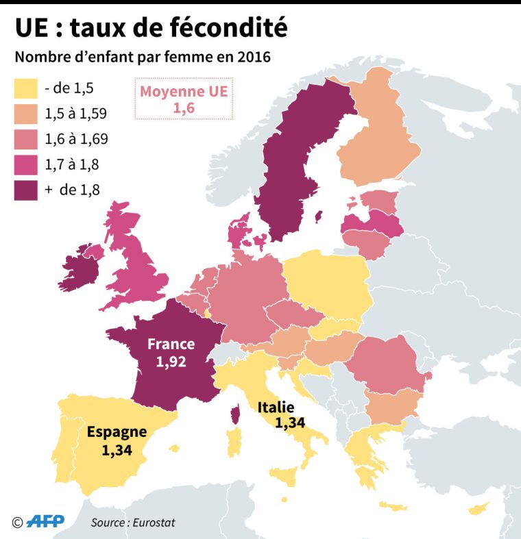 En Allemagne, L'envolée Des Naissances En 2016 Grâce Aux intérieur Carte De France Pour Les Enfants