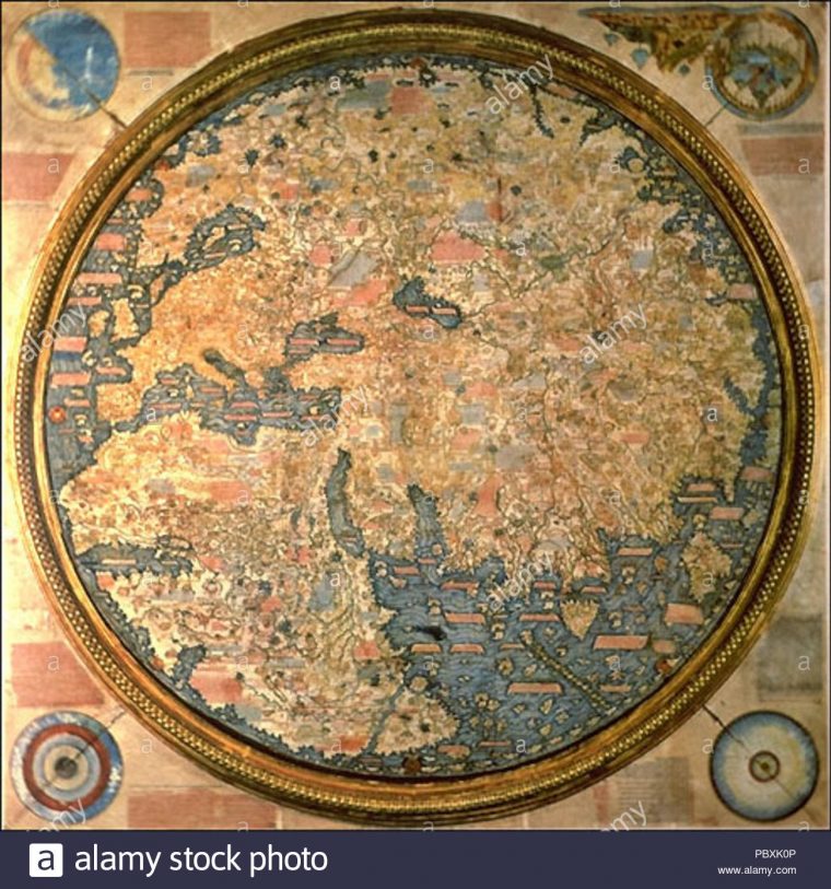 English: The Fra Mauro Map. 1459. 214 Framauromap Stock tout Carte De Fra