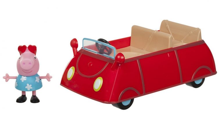 Ens. De Jeu Petite Voiture Rouge De Peppa Pig à Jeux De Petite Voiture