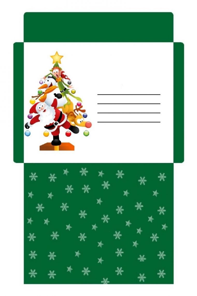 Enveloppe De Noël Personnalisée Et Colorée À Imprimer encequiconcerne Carte Joyeux Noel À Imprimer