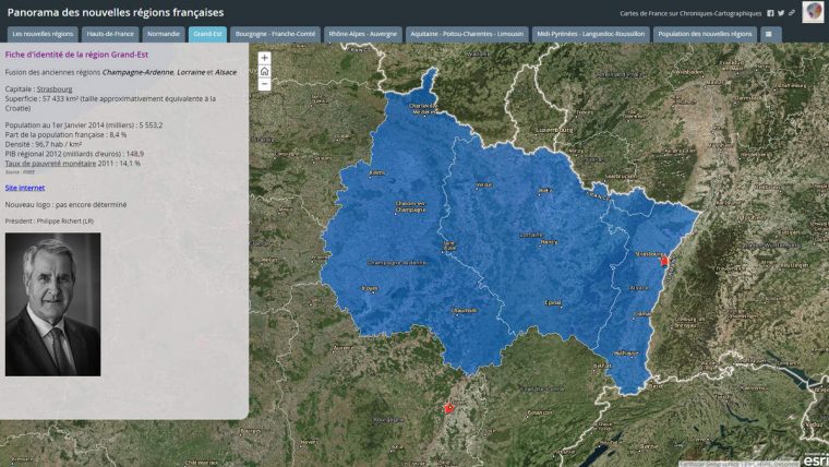 Epci 2017 : La Carte De France Interactive – Chroniques destiné Nouvelles Régions De France 2017