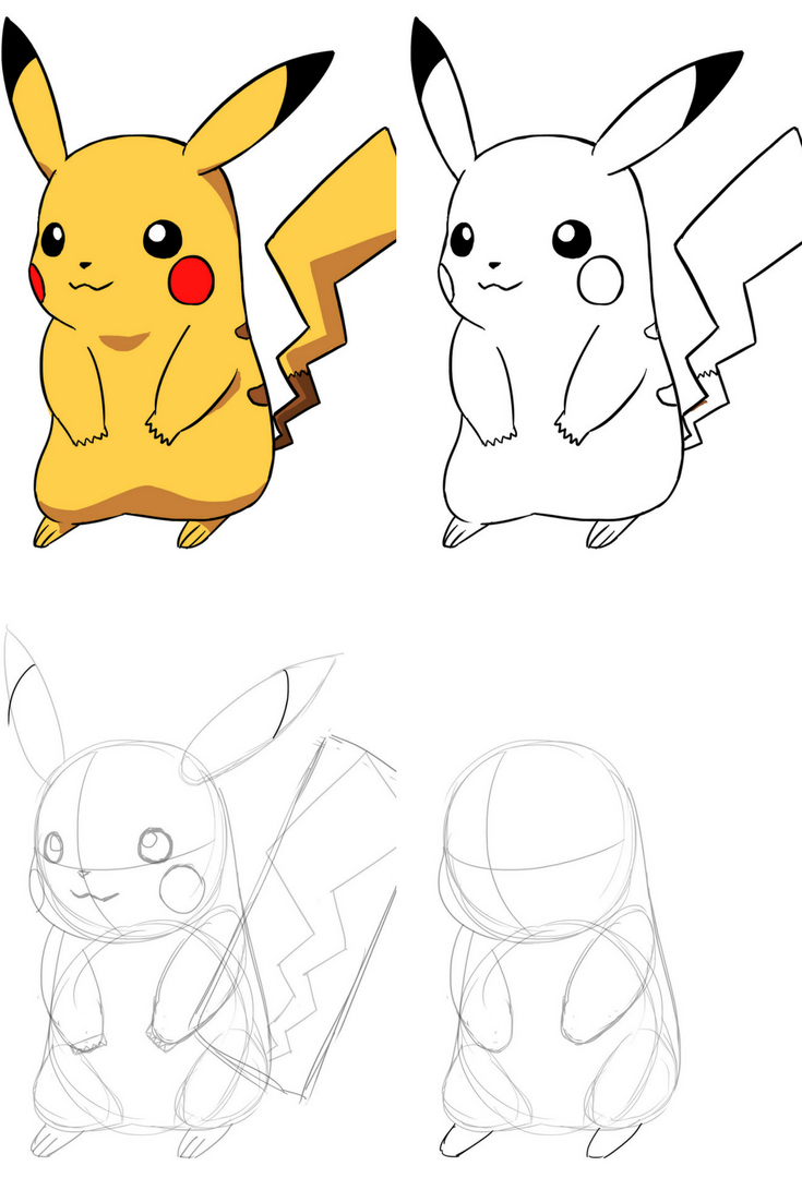 Épinglé Par Shreeja Jadhav Sur Drawings | Dessin Pikachu serapportantà Dessin De Pikachu Facile