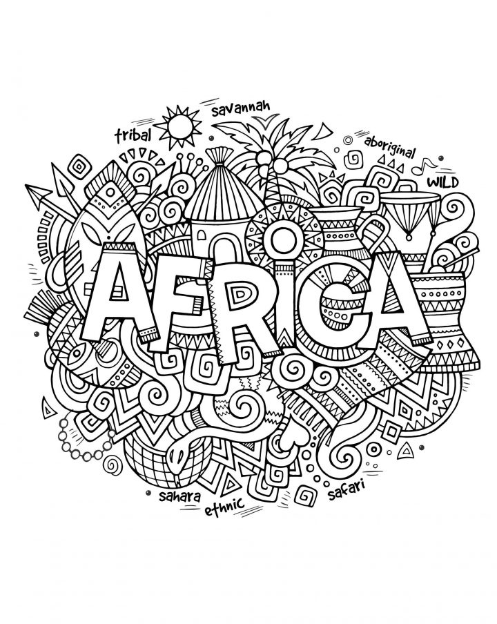 Épinglé Sur Afrique Classe avec Coloriage Afrique À Imprimer