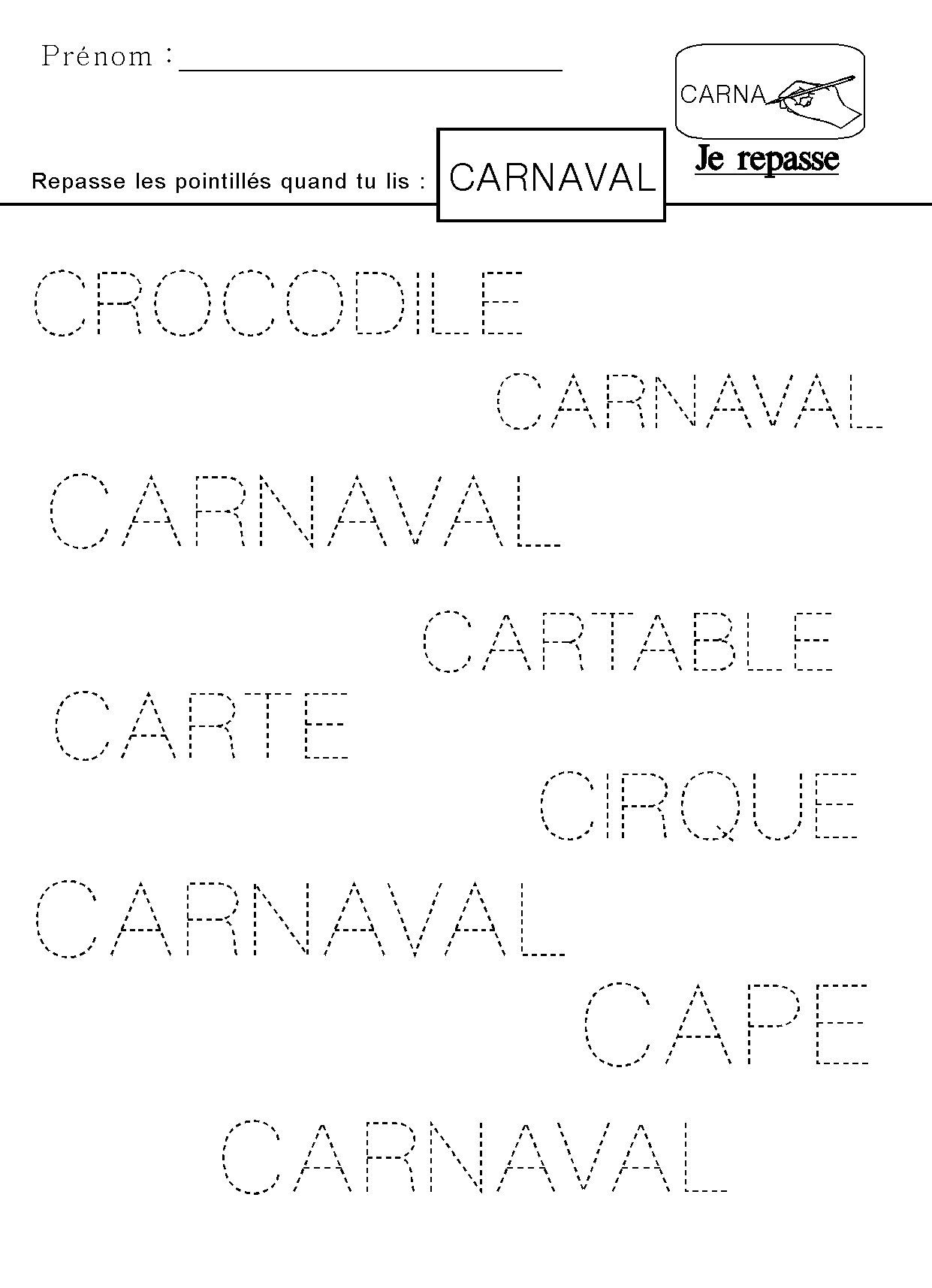 Épinglé Sur Carnaval avec Exercice Grande Section Maternelle Gratuit A Imprimer
