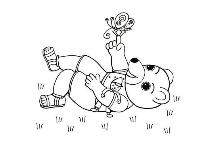 Épinglé Sur Coloriage intérieur Coloriage De Petit Ours Brun