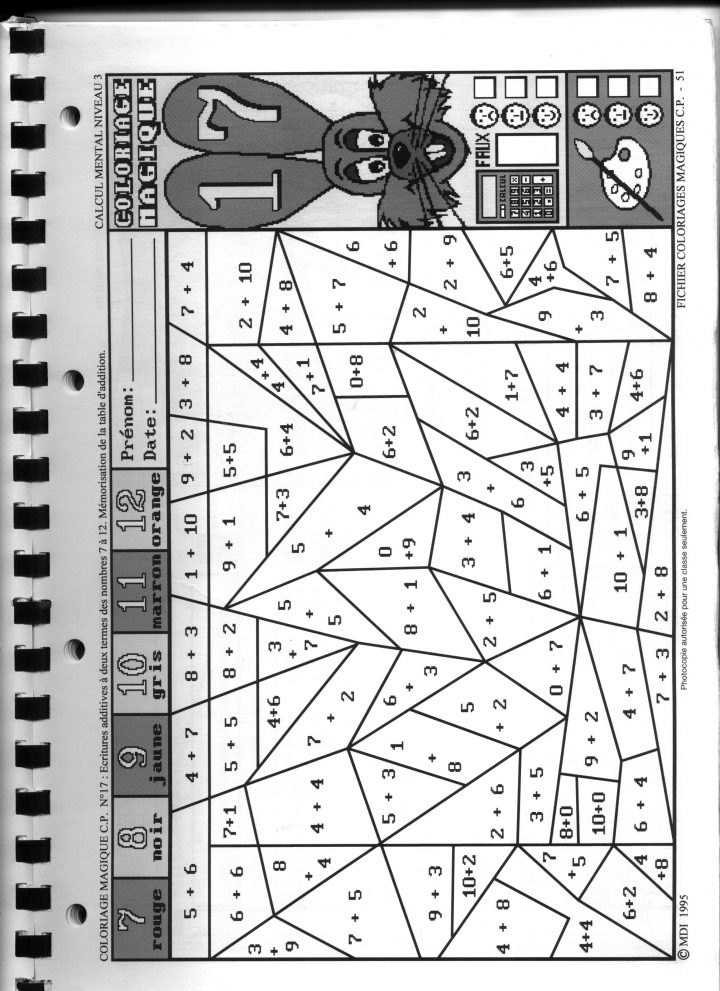 Épinglé Sur Coloriage Magique à Coloriage Numero A Imprimer