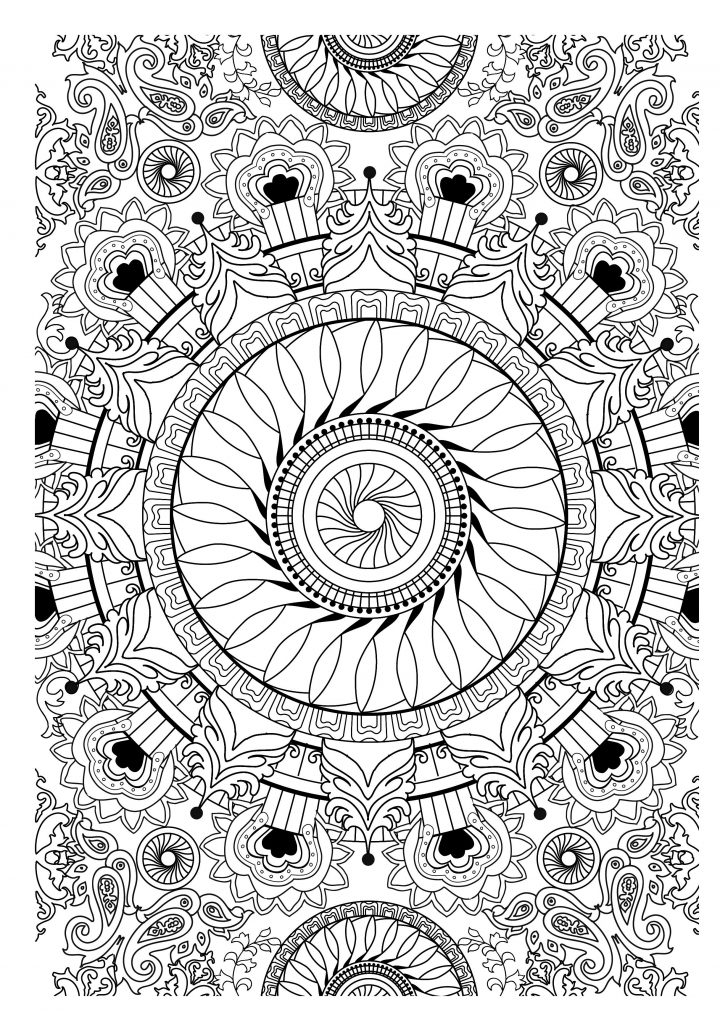 Épinglé Sur Dessin Et Coloriage encequiconcerne Mandala À Colorier Adulte