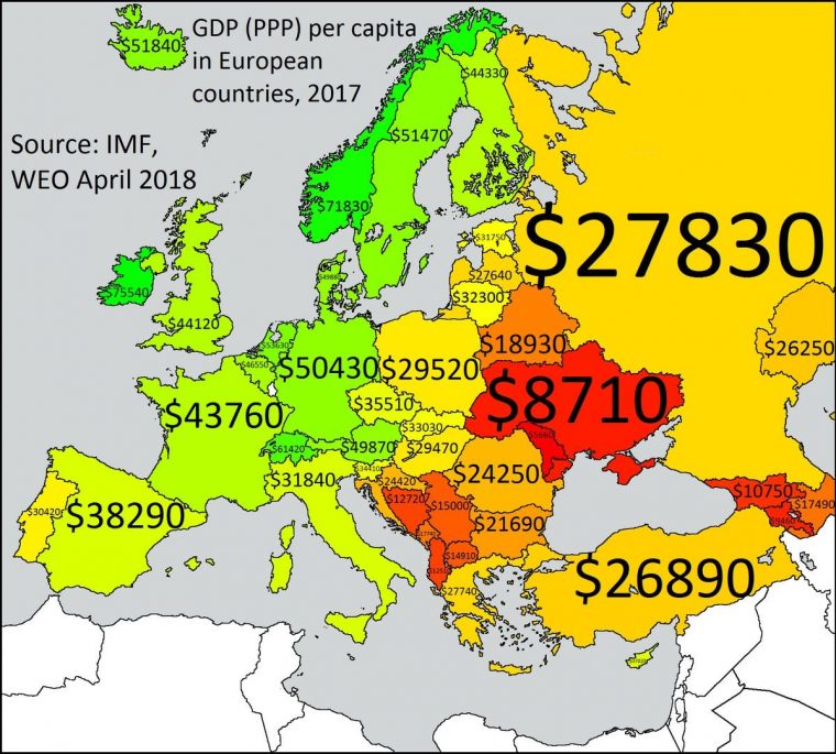 Épinglé Sur Europe encequiconcerne Carte Union Européenne 2017