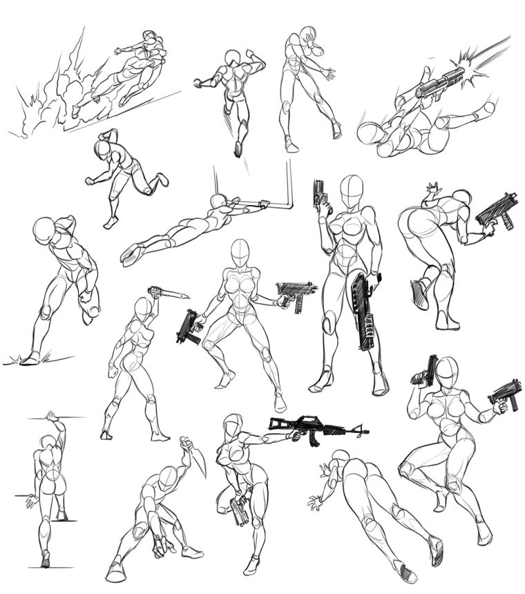 Épinglé Sur Human Draw pour Comment Dessiner Un Fusil