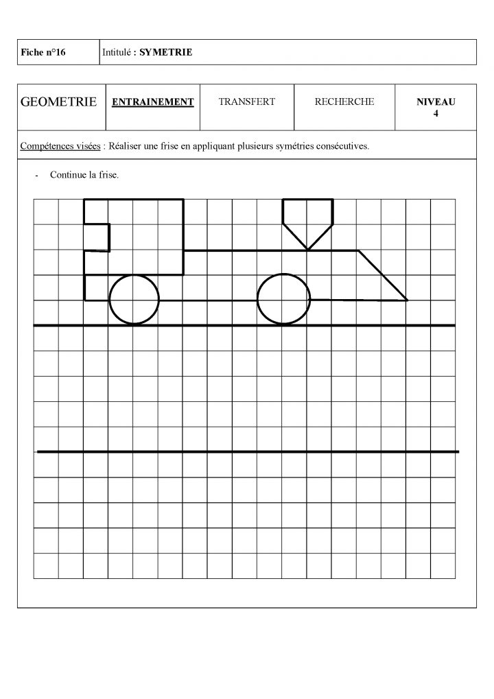 Épinglé Sur School / Ecole destiné Symétrie Quadrillage