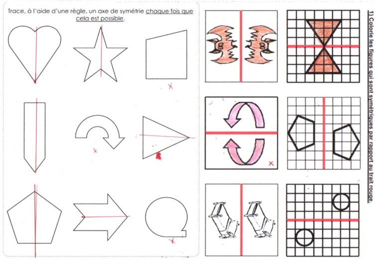 Espagnol 6E – Ecole À La Maison 40 serapportantà Symétrie Cm1 Exercices