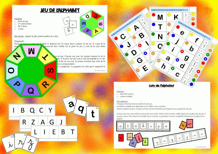 Et Si On Jouait Avec L'alphabet ? – Chez Lulu – Des à Jeux De Lettres À Imprimer