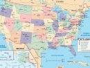 Etats-Unis | Decalage-Horaire avec Carte Etat Amerique