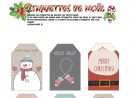 Étiquettes De Noël Merry Christmas avec Etiquette Noel A Imprimer