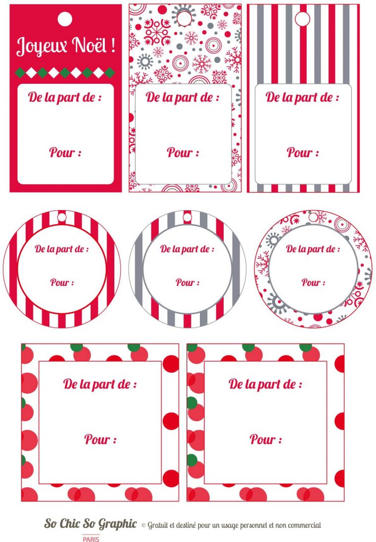 Étiquettes Pour Cadeaux De Noël – Journal D'une Fouineuse encequiconcerne Etiquette Pour Cadeau De Noel