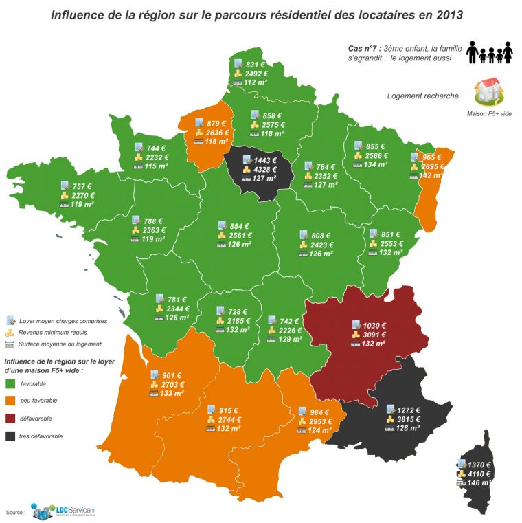 Etude De Profils-Types De Locataires : Cas N°7, Une Famille encequiconcerne Carte De France Pour Les Enfants