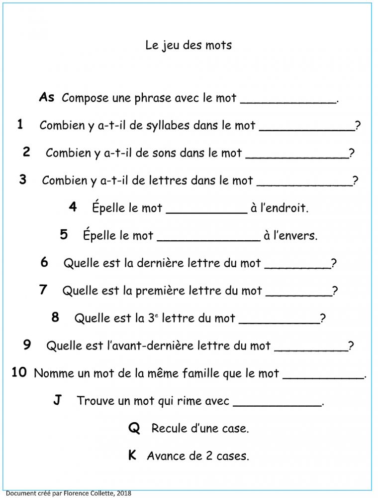 Étudier Les Mots De Vocabulaire Un Jeu D'enfant! dedans Jeux De Mots Enfants