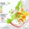 Europe - Migrations (1987-2017) • Map • Populationdata encequiconcerne Carte Europe 2017
