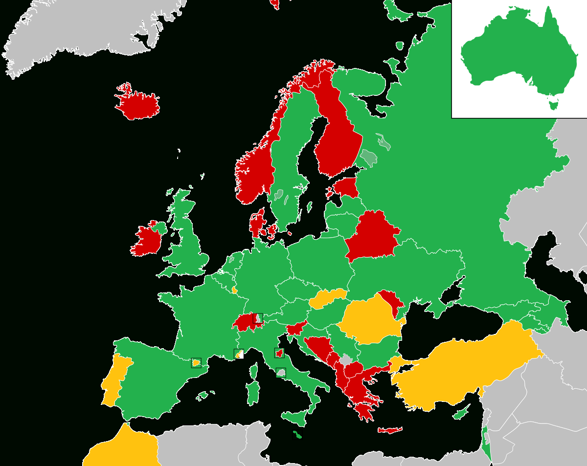 Eurovision Song Contest 2016 - Wikipedia encequiconcerne Carte De L Europe 2017