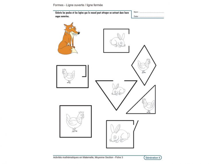 Evolu Fiches – Activités Mathématiques En Moyenne Section concernant Fiche Petite Section À Imprimer